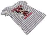 Disney Girls Minnie Mouse Super Star Walt Disney Studios Striped Shirt Size M