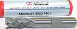 Minicut 985-1208 3/8" Diameter 4 Flute Powdered Metal Roughing End Mill 70014