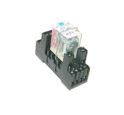 BTR 2741 GENERAL PURPOSE RELAY W/SOCKET 24 VDC 5AMP 250 VAC