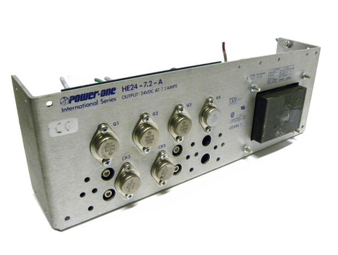 POWER ONE HE24-7.2-A POWER SUPPLY 24 VDC @ 7.2 AMPS OUTPUT