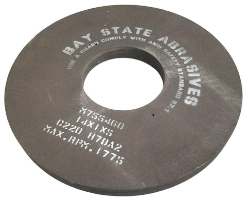 Bay State Abrasives M755460 Grinding Wheel 14" x 1" x 5" 0220 H7BA2 1775RPM Max