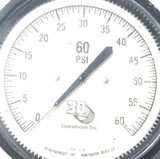 3D Instruments 25504-22B11GAD Pneumatic Air Gauge 0-60psi 504-22A