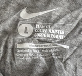 Nike Women's Texas Longhorn Football Graphic Gray Slim Fit Shirt Size Large