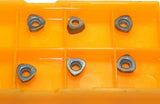 Lot of 6 Mitsubishi JOMW06T215ZZSR-FT MP6130 Indexable Milling Carbide Inserts