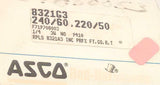 New Asco Red Hat II 8321G3 Solenoid Valve 120 VAC 1/4 NPT