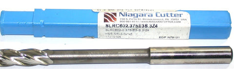 Niagara SLRC602-0.375-E3-S.3-Z4 3/8" Diameter 5" Extended Length HSS End Mill
