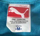 Puma Youth Real Philly Real Soccer Graphic Teal Short Sleeve Shirt Size Medium