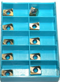 Lot of 10 Ingersoll Carbide ANHU120608R IN2530 TiN Coated Milling Inserts