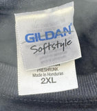 Gildan Men's Kid Rock With Guitar & Whiskey Graphic Black Shirt Size 2XL