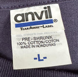 Anvil Men's Team Realtree Deer Graphic Navy Shirt Short Sleeve Size Large