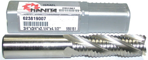Widia Hanita 623819007 3/4" Dia. 3/4" Shank 4 Fl HSS Roughing Finishing End Mill