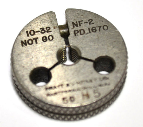 PRATT & WHITNEY NO GO THREAD RING GAGE 10-32 NF-2 FREE SHIPPING