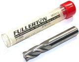 Fullerton 91889 10mm(.3937") Diameter 4 Flute 1.5mm CR Carbide End Mill New