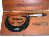 Starrett Micrometers Mics 50 To 75mm #436MRL-75 Calibrated w/Case