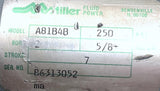 Miller A81B4B Pneumatic Air Cylinder 2" Bore 7" Stroke 250PSI