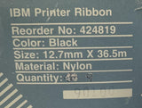 Lot of (9) IBM 424819 Nylon Printer Ribbon 12.7mm x 36.5m