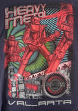 Hard Rock Hotel Youth Heavy Metal Robots Vallarta Graphic Navy Shirt Size Small