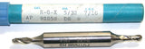 Putnam 92858 5/32" Diameter 3/8" Shank 2 Flute HSS Double End Ball End Mill