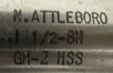 N.Attleboro 1 1/2-8N Plug Hand Tap 4 GH-2 HSS
