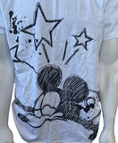 Walt Disney World Men's Mickey Mouse Dazed Graphic White Shirt Size Large