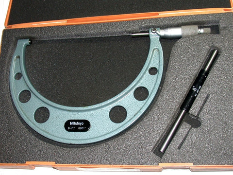 Mitutoyo 6-7" .0001" Micrometer w/Case & Standard 103-221A - calibrated