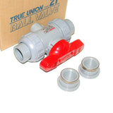 New Asahi Valves 10H11845-H C-PVC True Union Ball Valve 15 mm 1/2" EPDM TYPE 21