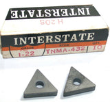 Lot of 10 Interstate TNMA-432 I-32 Double Side Cemented Carbide Inserts