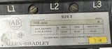 Allen-Bradley 509-DOD Motor Starter Contactor NEMA Size 3 Ser A 600VAC 90AMP