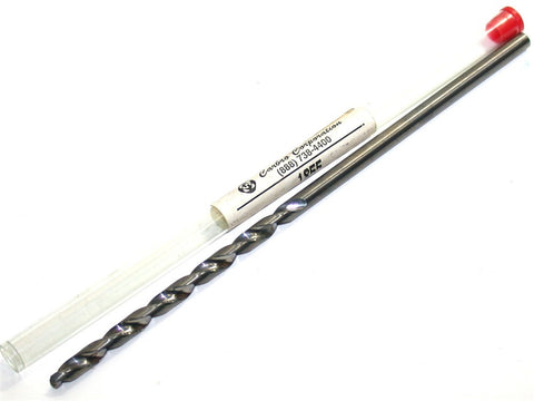 Carbro .1855" 2 Flute 6 inch 8 Facet Point Solid Carbide Drill