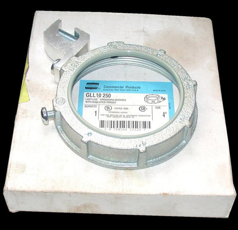 NEW CROUSE HINDS GLL10 250 LAZY-LUG GROUNDING BUSHING WITH INSULATED THROAT