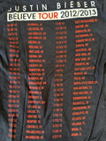 Delta Justin Bieber Believe Tour 2012/2013 Black Shirt Size Youth Small