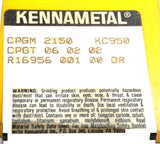 Lot of 8 New Kennametal CPGM2150 KC950 ISO Screw-On Carbide Inserts