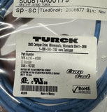 Turck WK 4.21T-4/S90 Cordset Eurofast Right Angle 4 Meters Female Connector 250V