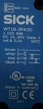 Sick WT18-3P430 Photoelectric Sensor 10-30VDC 200mA PNP 1 025 896