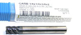 Niagara N61991 1/4" diameter 1/4" Shank 4 Flute Carbide ALTiN Coat End Mill New