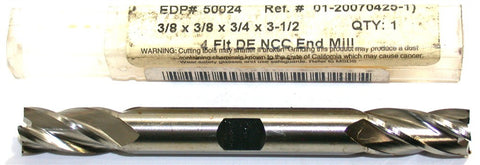 Regal 50024 3/8" Diameter 3/8" Shank 4 Flute Double End HSS End Mill