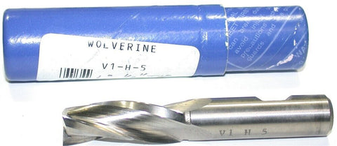 Wolverine V1-H-5 1/2" Diameter 1/2" Shank 3 Flute HSS End Mill New