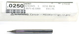 Fullerton 32367 .025" Diameter 2 Flute Solid Carbide Ball End Mill