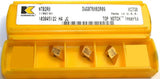 Lot of 3 Kennametal NTB2RB KC730 Top Notch Indexable Buttress Threading Inserts