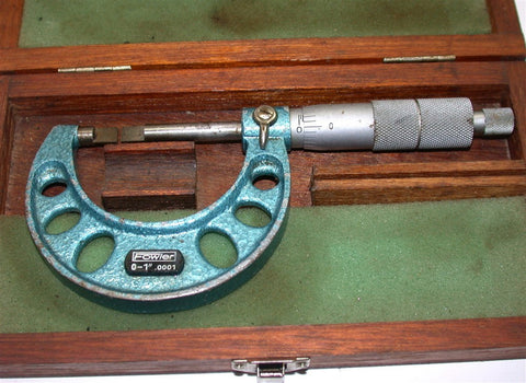 Fowler 52-246-001 Blade Micrometer Mics 0 To 1" w/ Case