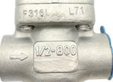 Milwaukee Valve Company 20SS0R-02-GS Ball Valve 2IN 1500WOG Stainless Steel