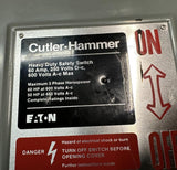 Cutler-Hammer DH362UGK Heavy Duty Non-Fusible Safety Switch 600VAC 60A 3 Pole