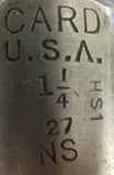 Card U.S.A 1 1/4-27 Plug Hand Tap 4 Flute HS1 NS