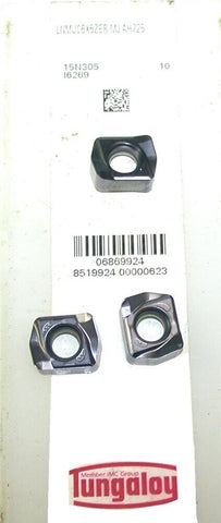 Lot of 3 Tungaloy LNMU06X5ZER-MJ AH725 Carbide Milling Inserts 06869924 New