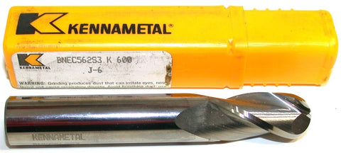 Kennametal BNEC562S3 K 600 3/8" Dia 3/8" shank 3 Fl Solid Carbide Ball End Mill
