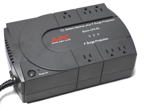 APC BACK-UPS ES 500 BE500BB 120 VOLTS - SOLD AS IS