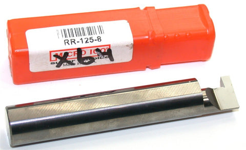 Micro 100 RR-125-8 Carbide Grooving Tool - Retaining Ring 1/8" Width 1/2" Shank
