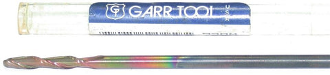 Garr Tool 43020 2-Flute 1/8" Dia Carbide Spiral Flute Ball End Mill 720M