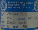 Skinner Valve V5L34435CT Vacuum Valve 150 PSI 110/120 V 50/60 Hz 11 Watts