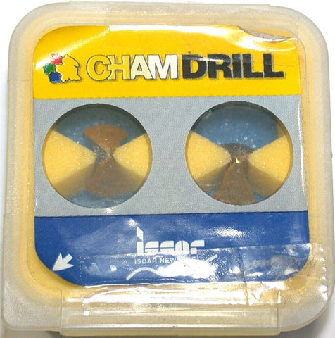 Lot of 2 Iscar Chamdrill 05504579 Exchangeable Carbide heads IDI 127-CG IC 528